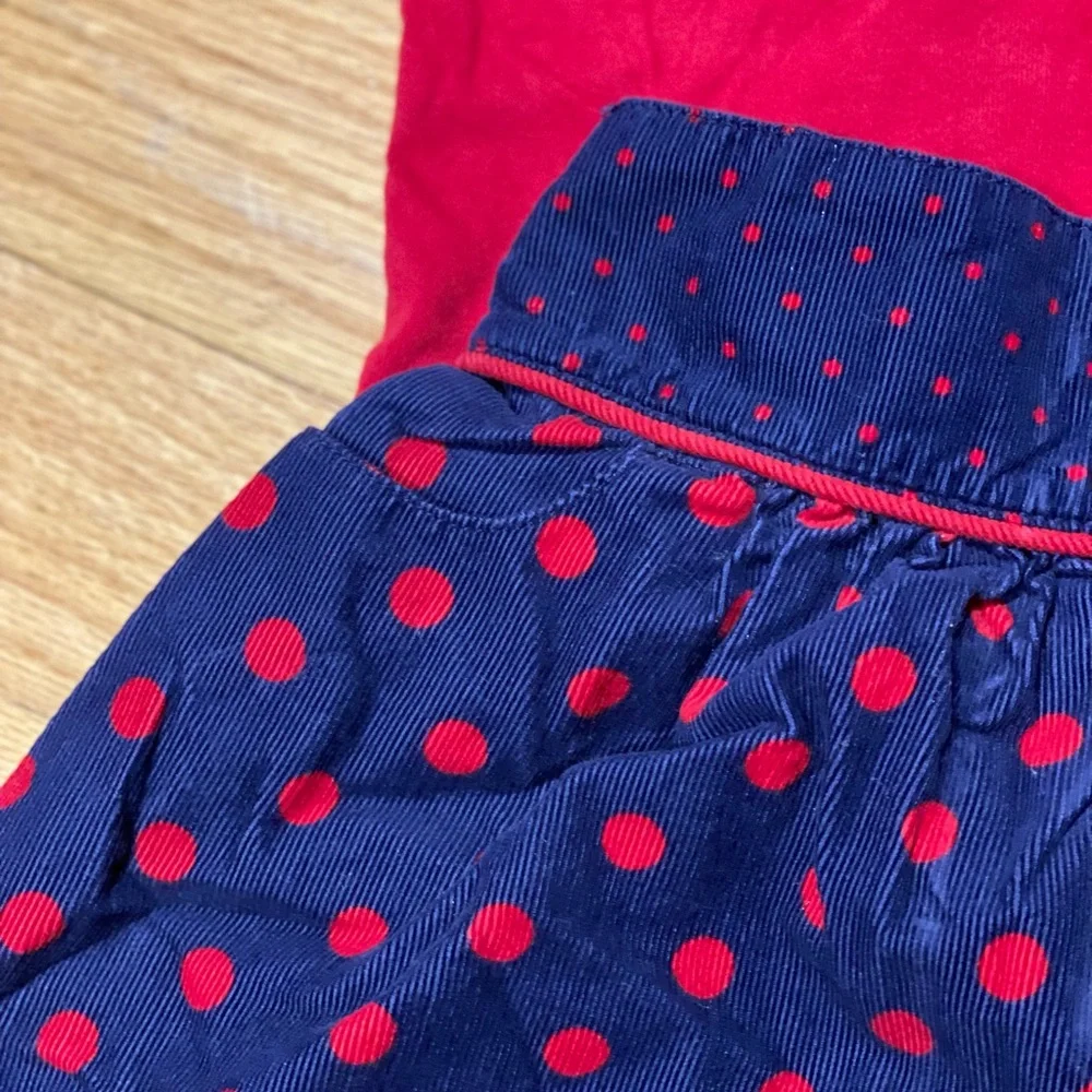 Gymboree Outfit Long Sleeve Heart Shirt With Matching Corduroy Skirt Size 4T